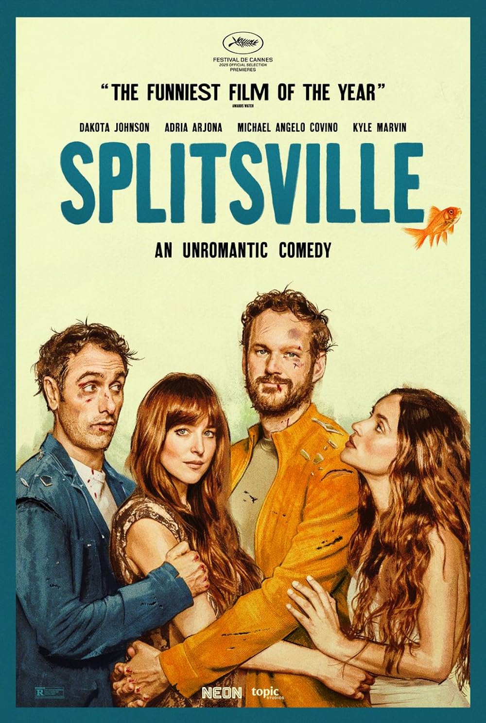 Splitsville (2025) เป็นภาพยนตร์ตลกอเมริกัน ผลงานสาวสวย ดาโกตา จอห์นสัน